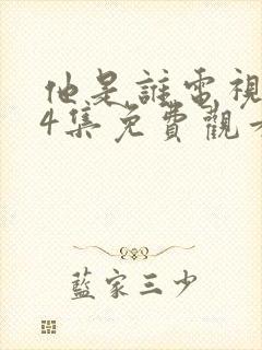 他是谁电视剧24集免费观看完整版