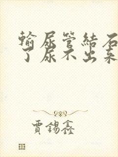 输尿管结石堵住了尿不出来怎么办封面