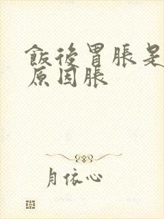 饭后胃胀是什么原因胀封面