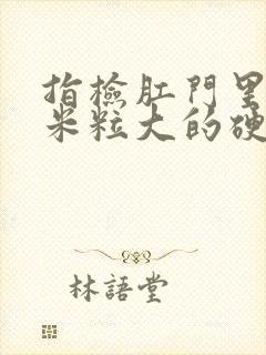 指检肛门里摸到米粒大的硬疙瘩