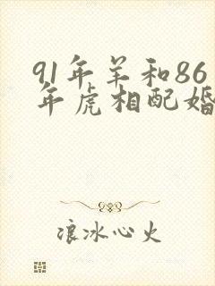 91年羊和86年虎相配婚姻如何