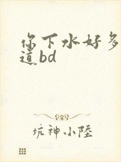 你下水好多下水道bd