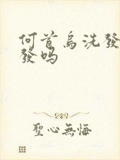 何首乌洗发能黑发吗封面