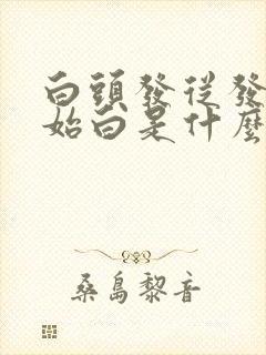 白头发从发梢开始白是什么原因