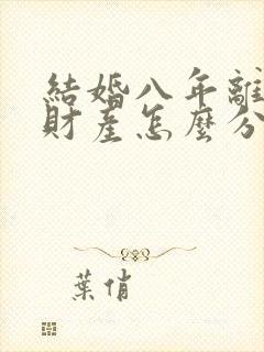 结婚八年离婚争财产怎么分配