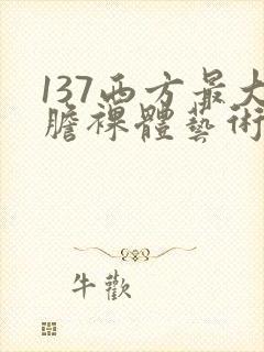 137西方最大胆裸体艺术封面