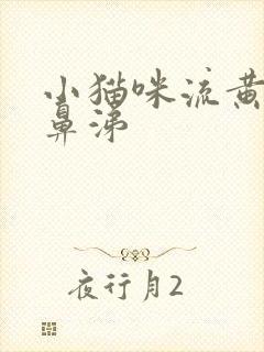 小猫咪流黄色浓鼻涕