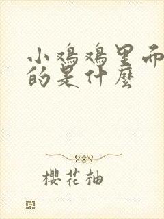 小鸡鸡里面黄色的是什么