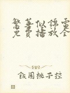 繁华似锦电视剧免费播放全集