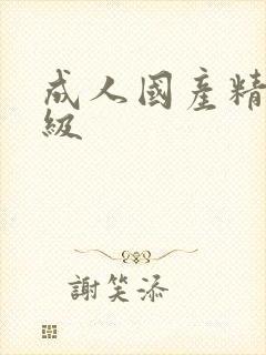 成人国产精品一级