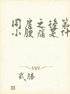 同房之后第二天小腹痛是什么原因