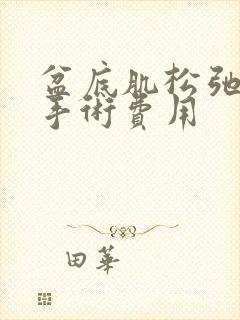 盆底肌松弛治疗手术费用