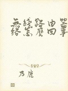 无线路由器无网络怎么回事