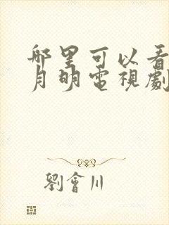 哪里可以看山河月明电视剧