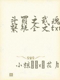 斗罗之武魂进化系统全文txt下载