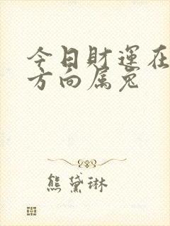 今日财运在哪个方向属兔