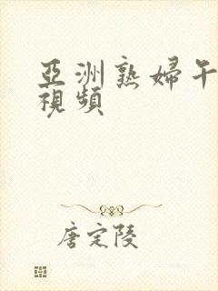 亚洲熟妇午夜性视频