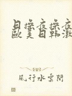 日操夜操夜夜操欧美日韩激情