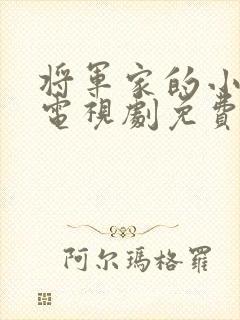 将军家的小娘子电视剧免费播放