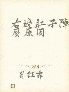 右边肚子阵痛什么原因