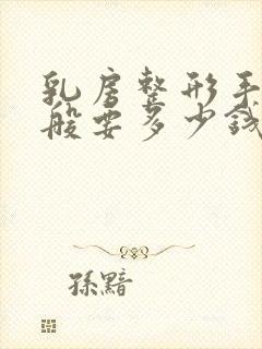 乳房整形手术一般要多少钱