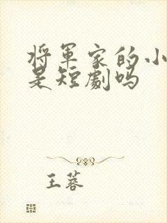 将军家的小娘子是短剧吗