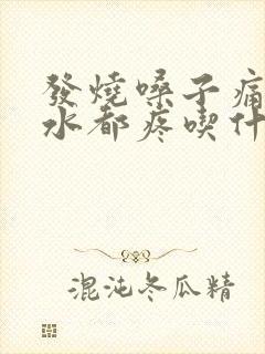 发烧嗓子痛咽口水都疼吃什么药