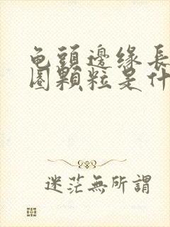 龟头边缘长了一圈颗粒是什么