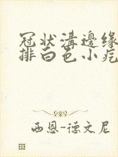 冠状沟边缘长一排白色小疙瘩