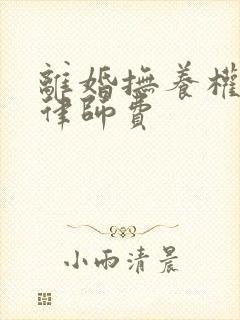 离婚抚养权诉讼律师费