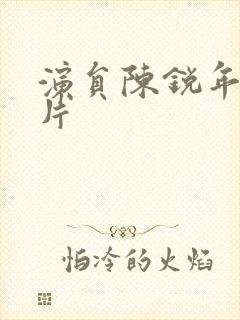 演员陈锐年轻照片封面