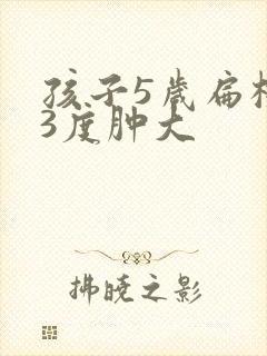 孩子5岁扁桃体3度肿大