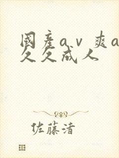 国产aⅴ爽av久久成人