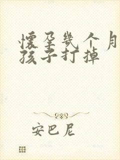 怀孕几个月能把孩子打掉