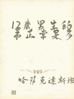 12岁男生的弟弟正常是多少米