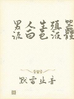 男人生殖器官里流白色液体