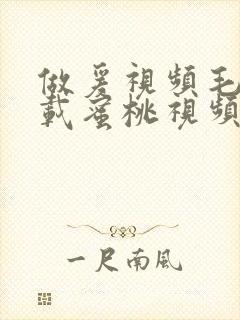 做爰视频毛片下载蜜桃视频