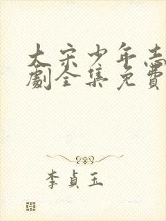 大宋少年志电视剧全集免费观看