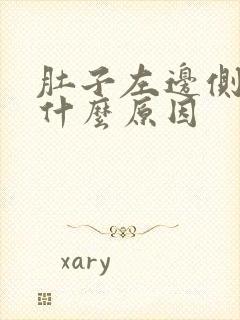 肚子左边侧疼是什么原因