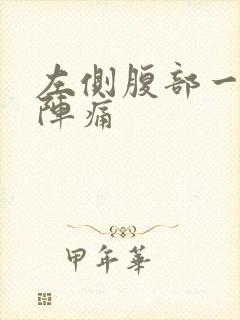 左侧腹部一阵一阵痛