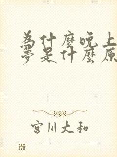 为什么晚上老做梦是什么原因封面