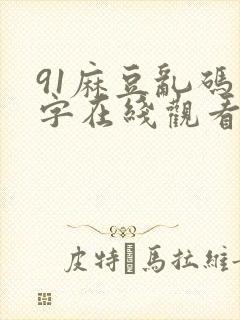 91麻豆乱码中字在线观看封面