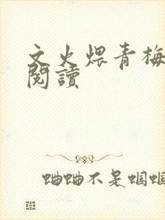 文火煨青梅免费阅读