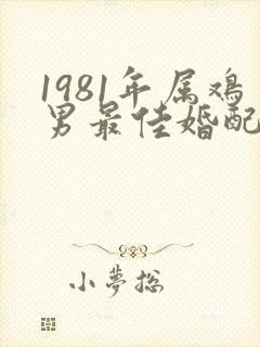 1981年属鸡男最佳婚配属相