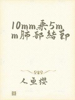 10mm乘5mm肺部结节