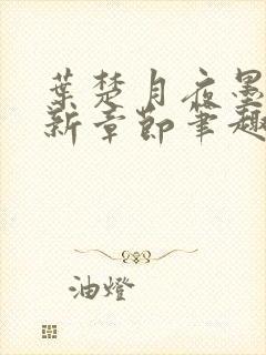 叶楚月夜墨寒最新章节笔趣阁