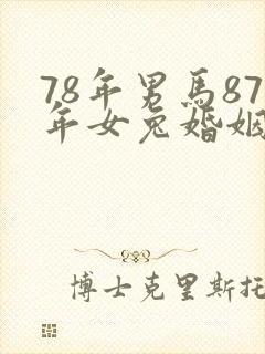 78年男马87年女兔婚姻怎么样封面