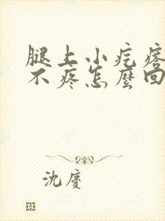 腿上小疙瘩不痒不疼怎么回事