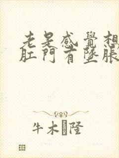 老是感觉想拉屎肛门有坠胀感封面