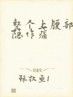 整个上腹部都隐隐作痛